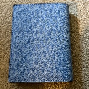 Michael Kors pacific blue passport wallet